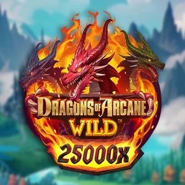 Dragons of Arcane Wild slot logo by Foxium at SlotsGem CasinoDragons of Arcane Wild