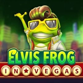 Logo of Elvis Frog In Vegas from BGAMING at SlotsGem Casino