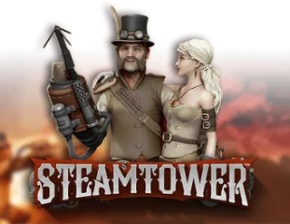 Steam Tower Slot slot logo by NetEnt at SlotsGem Casino